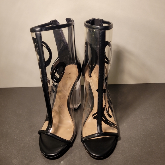 Aldo see-through clear Do Ya Thang ankle boots - Picture 2 of 10